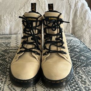 Cream Colored Doc Martens